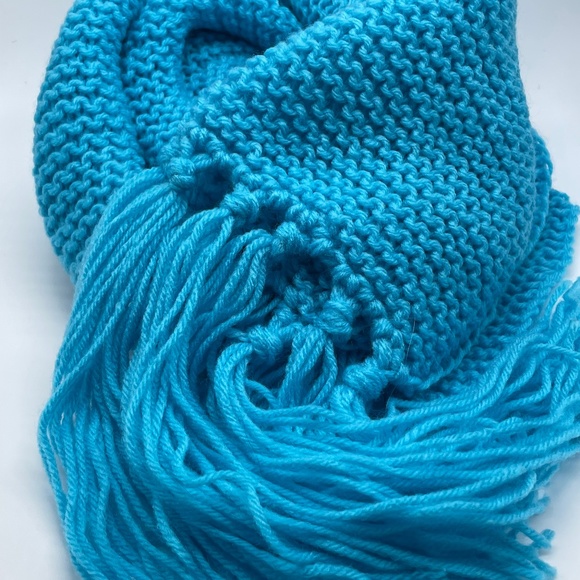 Knitted Scarf / Winter Scarf / Blue Scarf / Scarf for Women / Knit Scarf / Long - Picture 1 of 3